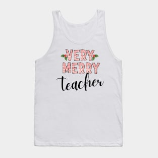 Very Merry Teacher Tank Top